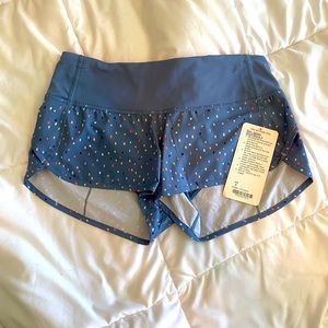NWT Lululemon Speed Shorts